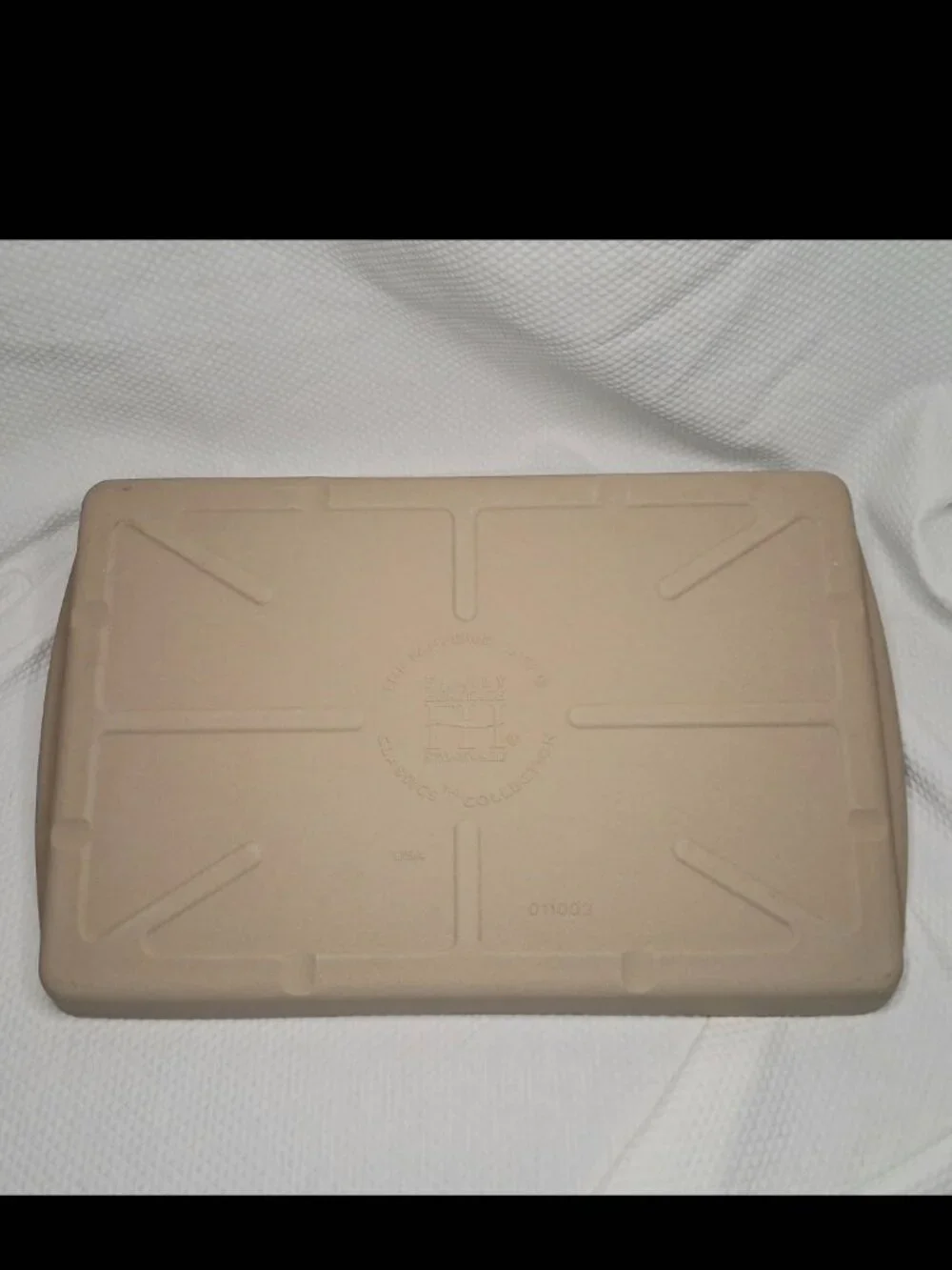 Pampered Chef Large Bar Pan 11x17 Family Heritage Stoneware Cookie Baking EUC!